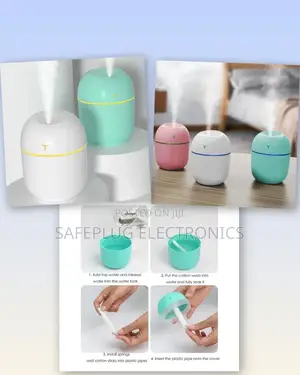 Colorful Egg Shaped Humidifier - Blue, White Pink Color Options