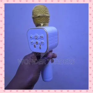 Wireless Bluetooth Karaoke Microphone, Built-in Speaker,