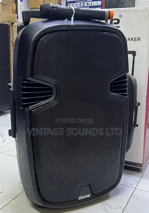 Aone 15” Powerful Powered Rechargeable Speaker W/T Usb Bt