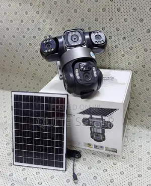 Triple-Lens 4g Solar CCTV Surveillance Camerathree Lenses and Screens