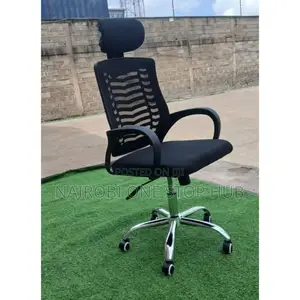 Secretarial Mesh Chair ~ Adjustable Headrest^°