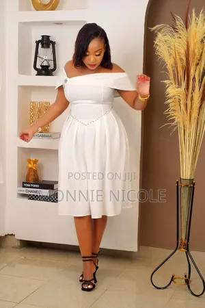 Stylish White Circular Dress