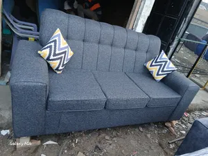 Grey Three Seater Sofa Edge 12