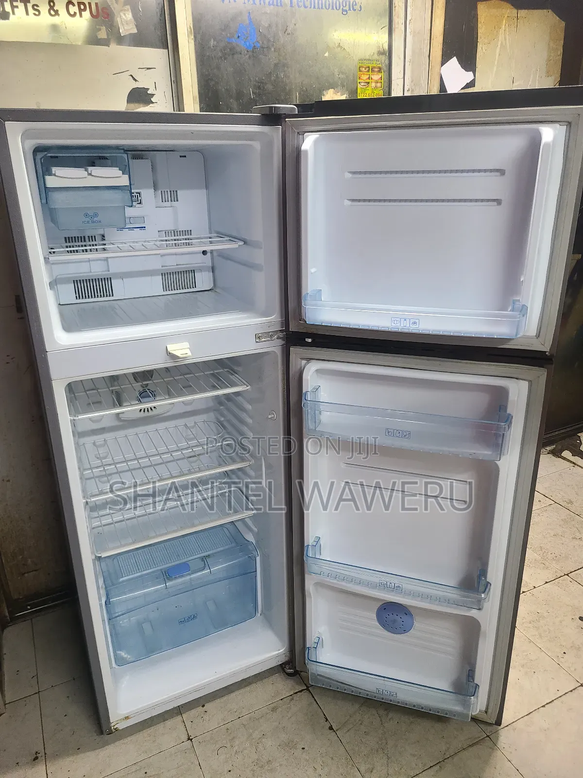 Silver Hotpoint Refrigerator Fridge