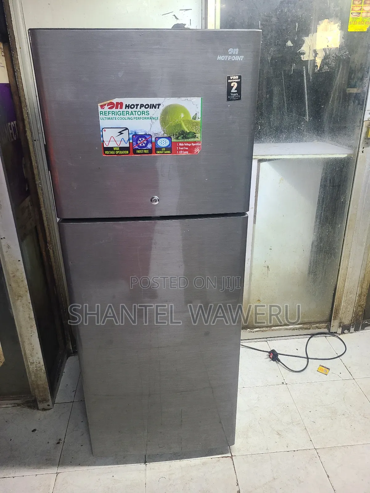 Silver Hotpoint Refrigerator Fridge