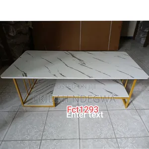 Executive White Marble Coffee Table