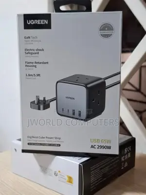 Ugreen Diginest Cube Power Strip (3 Ac Outlets + 65w 2a2c) - Cd268