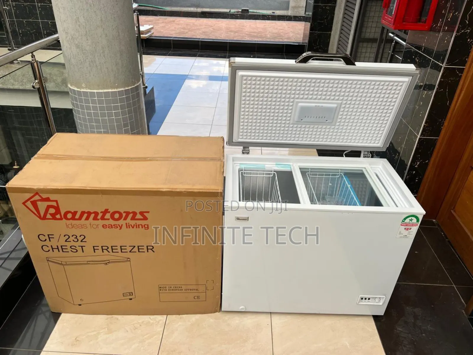 Ramtons 230 Liters Chest Freezer, White- Cf/235