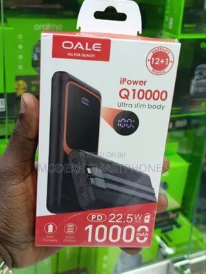Oale 10000mah 22.5 Fast Charging With Inbuilt Cables