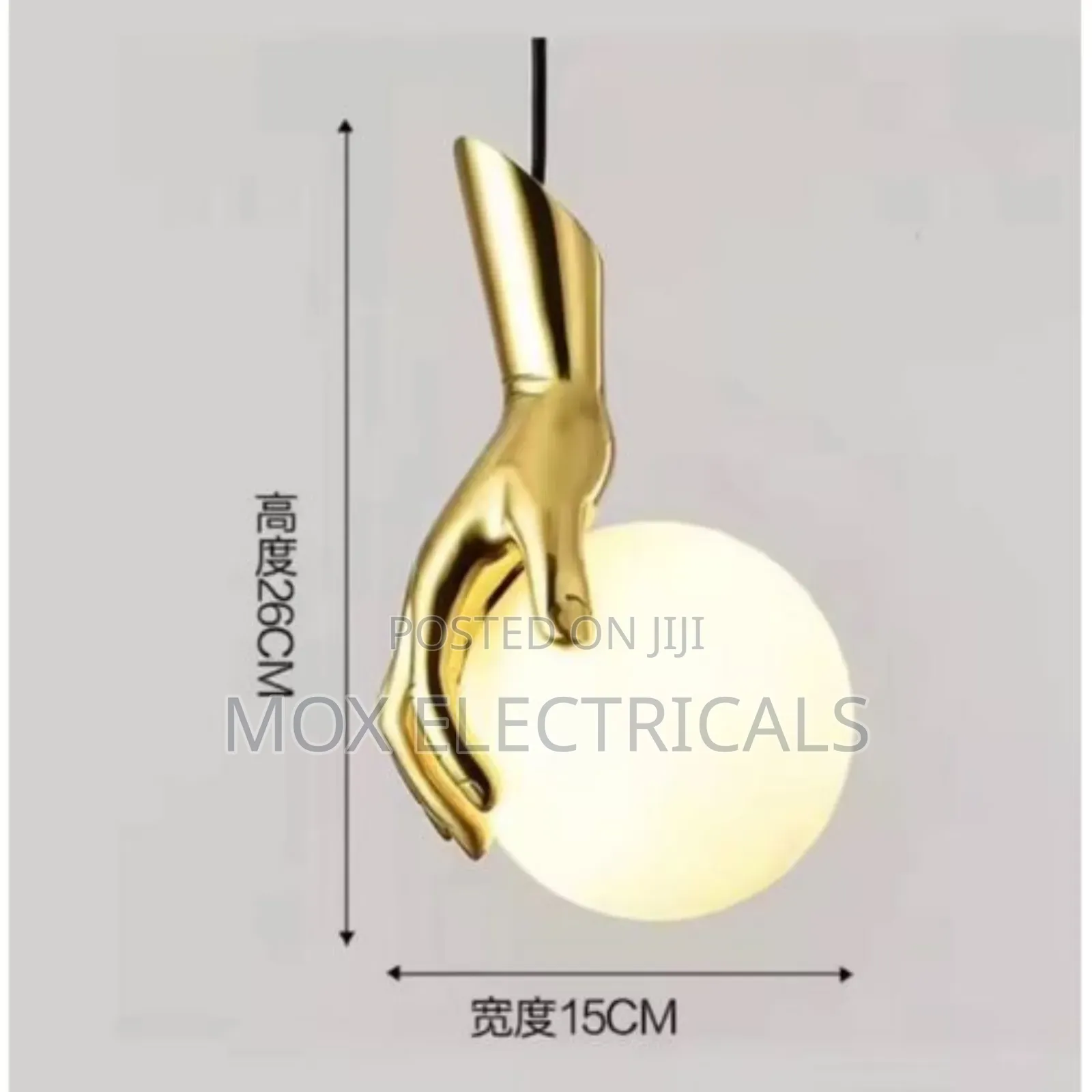 Hand Ball Pendant Light