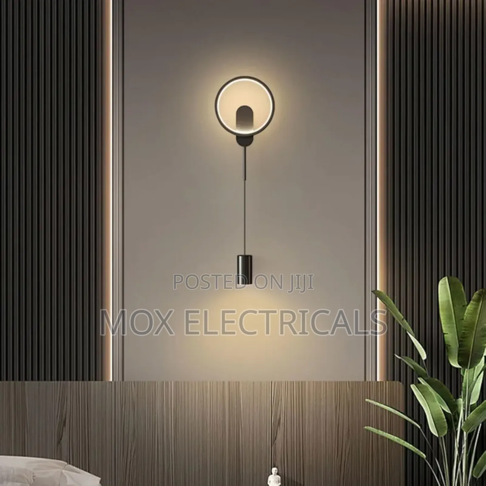 24w Industrial Hanging Wall Light, 3 Color Modes