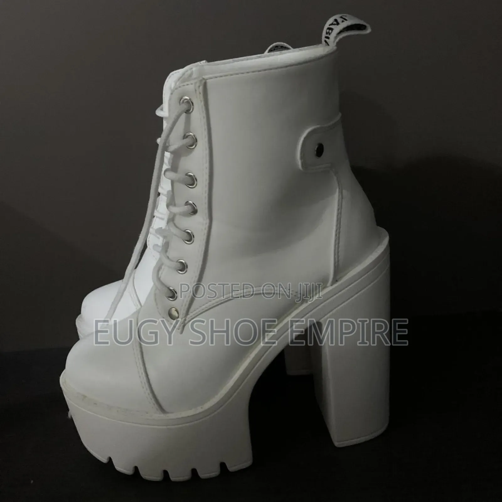White Combat Boots
