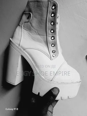 White Combat Boots