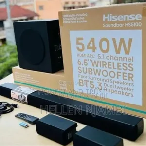 540 Watts 6.5" Wireless Speakers Hisense Sound Bar