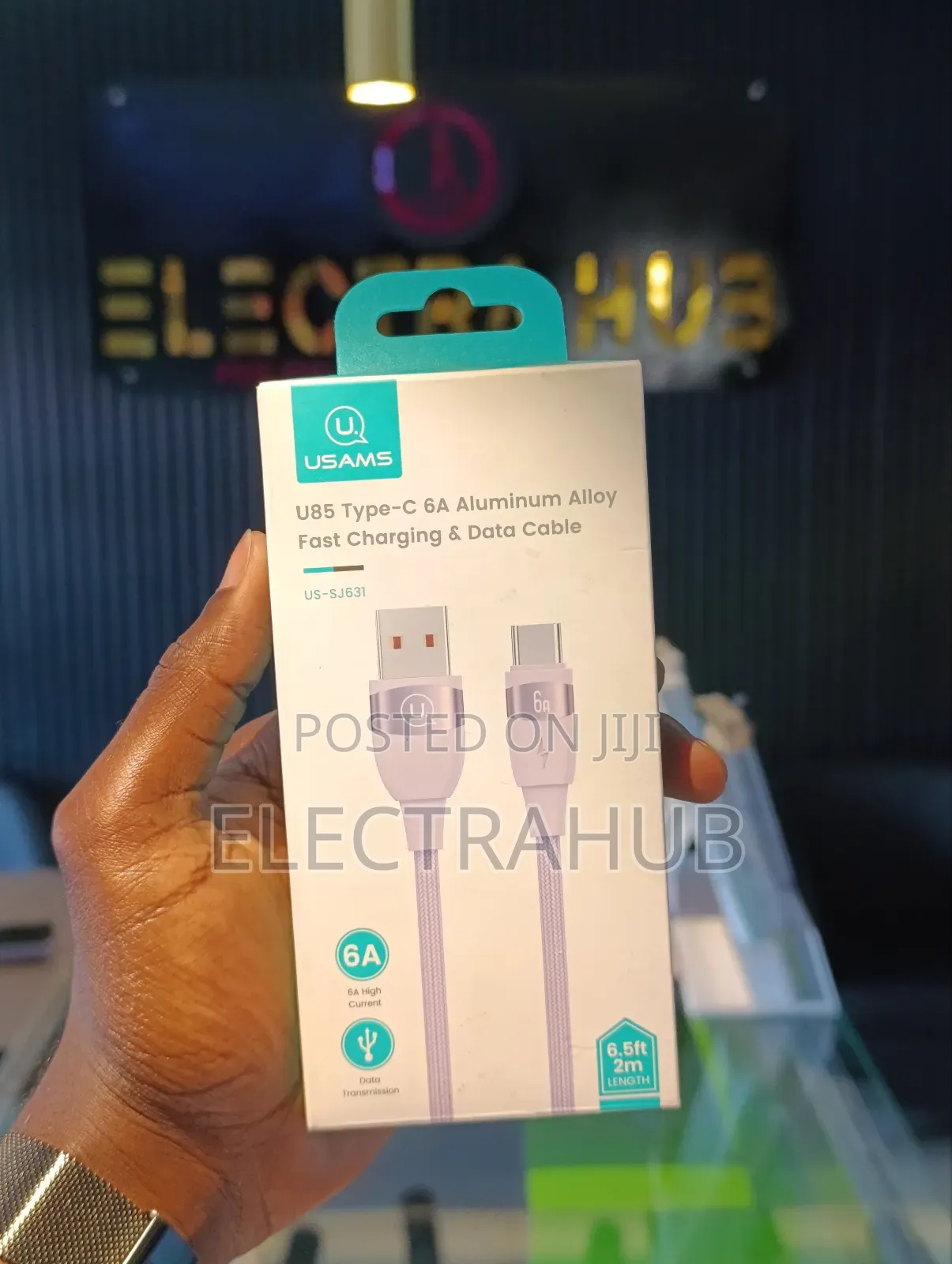 Usams Type C 6a Aluminium Fast Charging Data Cable
