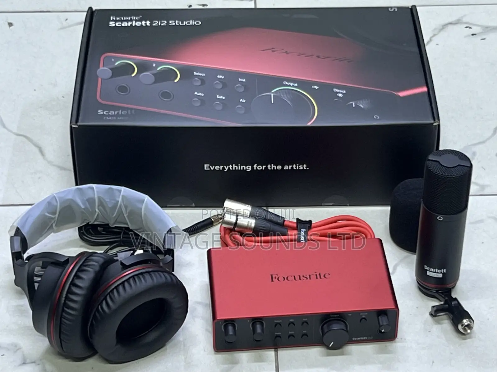 Focusrite Scarlett 2i2 4th Gen Usb Audio Interface Complete Bundle