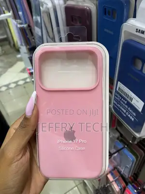 Ouksh Apple iPhone 17 Pro Liquid Silicon Case With Lining Inside
