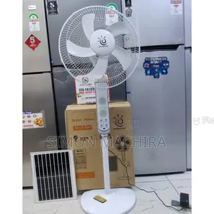 15w Oscillating Solar Fan With Remote