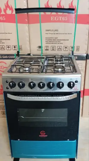 60*65 Eurochef Free Standing 3 Gas Burner +1 Electric Cooker