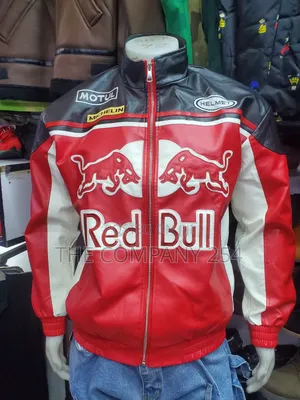 Quality Leather Designer Unisex Casual Rider Redbull Motosport Jacket