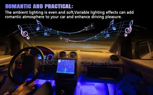 Car Ambient Lighting Strips Led Fancy Voice + Remote Control Dc 12v