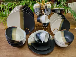 24 PCS Unique Ceramic Dinner Set