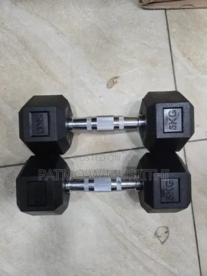 5kg Hexagon Dumbbell Weight Pair