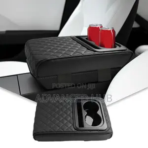 3-in-1 Car Armrest Cushion Elbow Support With Cup Holder