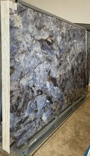 Elegant Blue Marble Counter