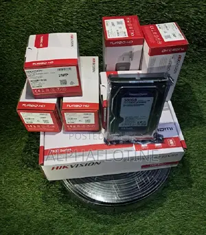 Hikvision 4channel Fullkit 2mp Turbo Hd CCTV Cameras 20-40 Meter Range