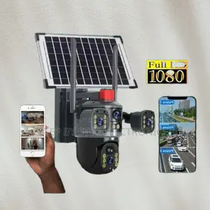 12mp 4 Lens 4g Solar PTZ Camera V380 Pro With 10x Zoom