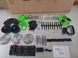 Cordless Brush Cutter With Two Pair Of Batteries