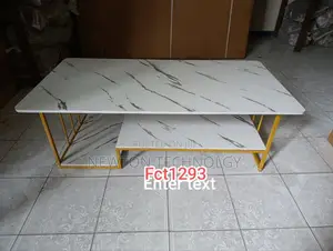 Executive White Marble Coffee Table