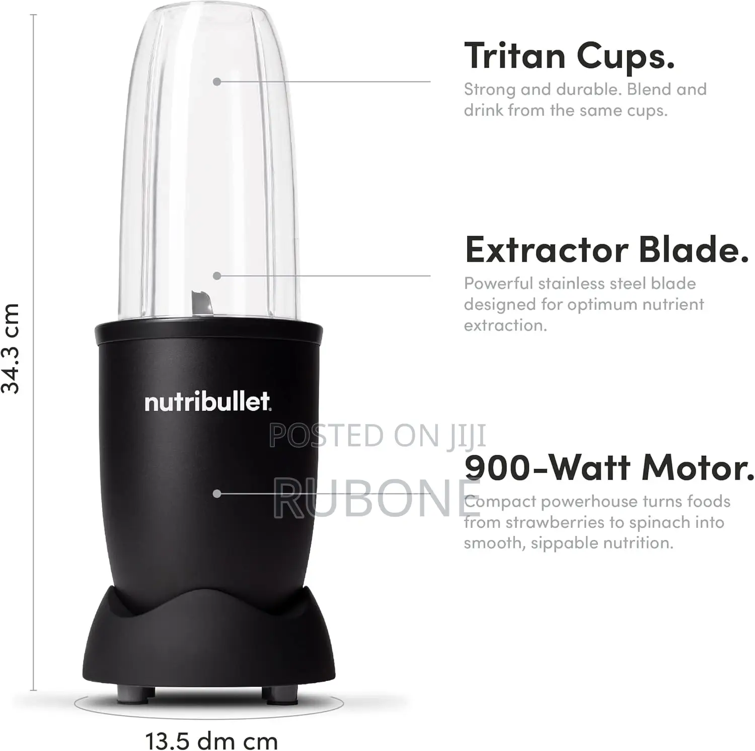 Nutribullet 900 Watts, 9 Piece Set, Blender, Nb-201