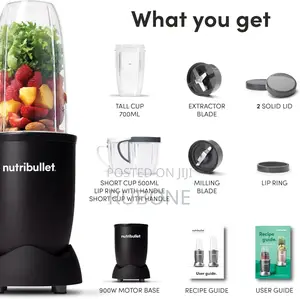 Nutribullet 900 Watts, 9 Piece Set, Blender, Nb-201
