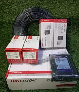 2mp Turbo Hd (Standard Ir ) Hikvision CCTV 4 Cameras Full Kit.