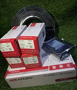 Complete Set 2mp Hikvision 4 Channel Camera With Ir Distance of 20m