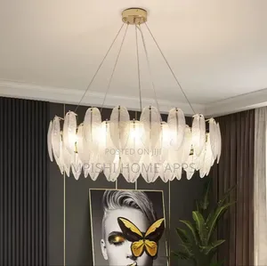 Feather Crystal Pendant Light