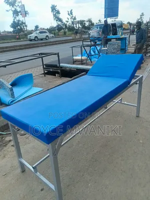 Hospital Examination Bed, Blue 