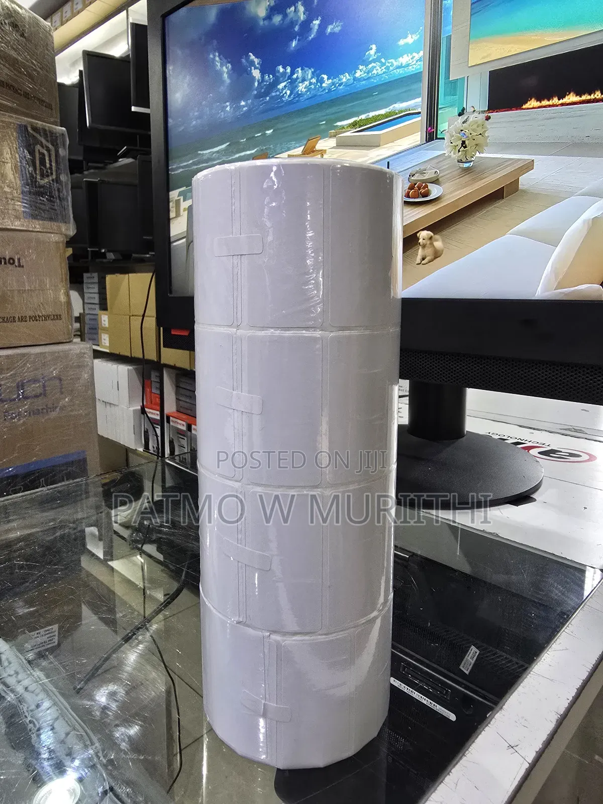 Thermal Label Sticker Roll/Barcode Sticker 50×25 1000pcs