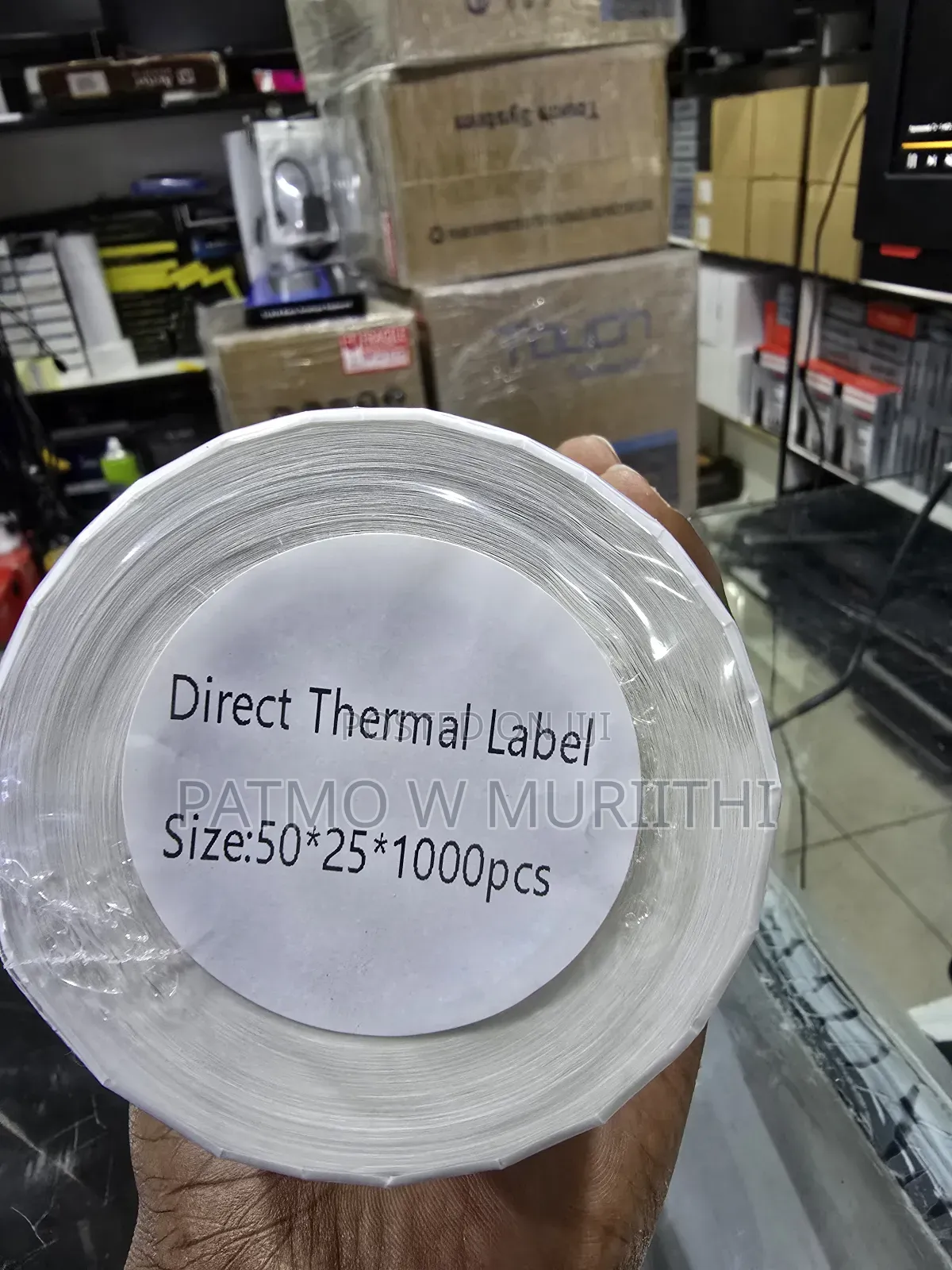 Thermal Label Sticker Roll/Barcode Sticker 50×25 1000pcs