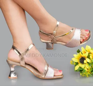 Classy Gold Open Shoes