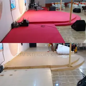 Red Carpets Church Carpets Pre and Post Installation