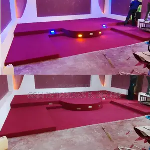 Wall to Wall Carpets Pre and Post Fixing on Altar