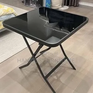 Glass Square Foldable Table