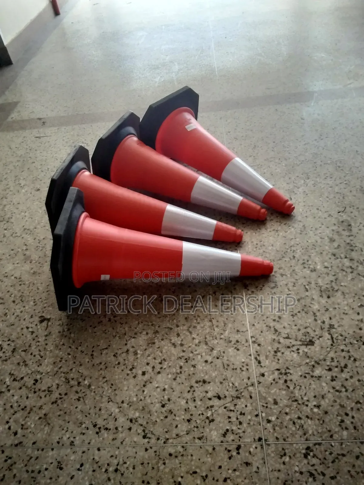 75cm Reflective Rubber Cones