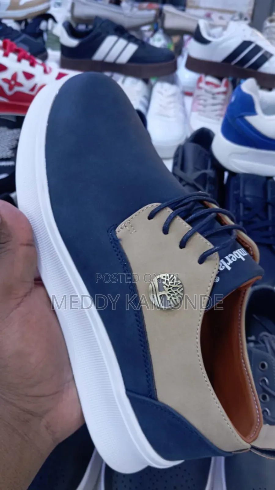 Brown Blue Timberland Mens Shoes
