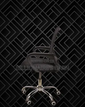 Minimal Secretarial Mesh Office Chair | Headrest Support