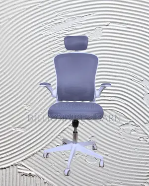 White Ergonomic Office Chair | Executive Steel Frame