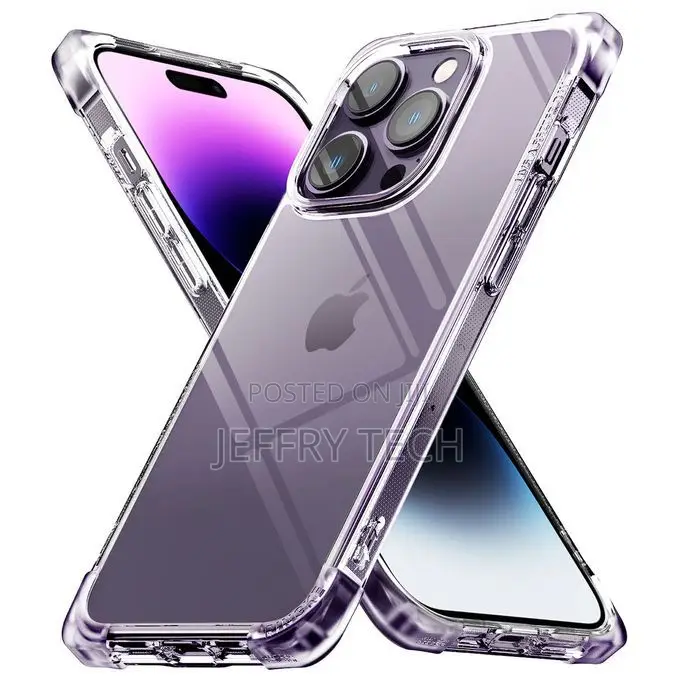 Afghet iPhone 14 Pro Max Clear Case With Borders at the Edge